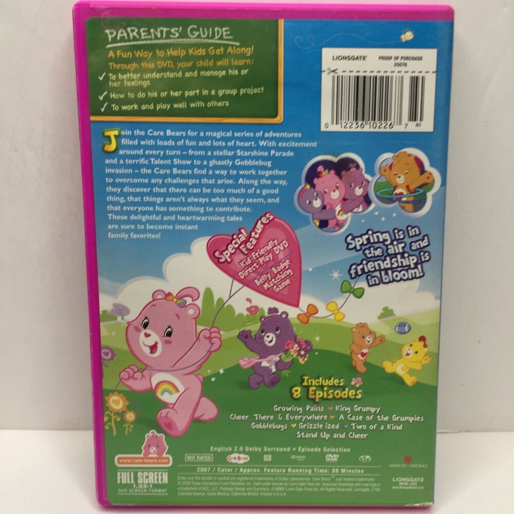 Vtg Set 2 DVD Care Bears Big Wish Movie Cheer There Everywhere 8 Episodes Lesson - Picture 8 of 10